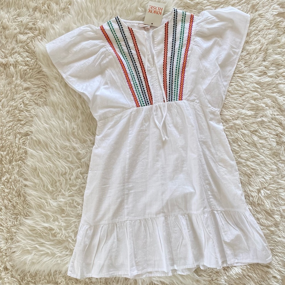 NWT Knox Rose Kimono A-Line Embroidered Dress, size XS
